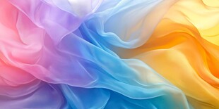 梦幻彩色飘带纹理背景