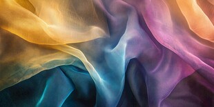 梦幻多彩飘逸织物纹理