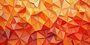 橙红色多边形立体几何背景