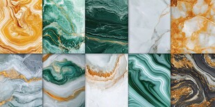 多彩大理石纹理图案集合