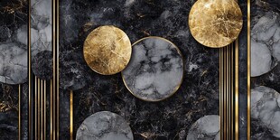 黑金大理石几何装饰图案