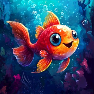 欢乐金鱼畅游梦幻海底