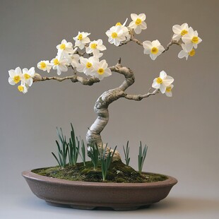 水仙盆景 雅致自然的艺术之美