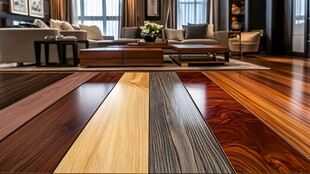 多样实木地板装点温馨客厅