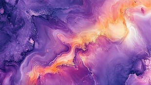 梦幻流体色彩抽象艺术图