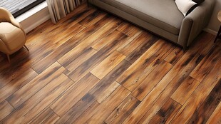 木质地板装点温馨客厅角落