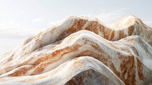 纹理独特的大理石山脉景观