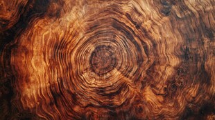 木纹年轮纹理特写