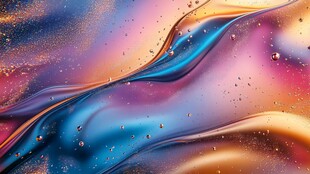 梦幻流体色彩抽象艺术图