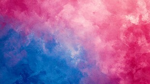 梦幻粉蓝渐变水彩背景