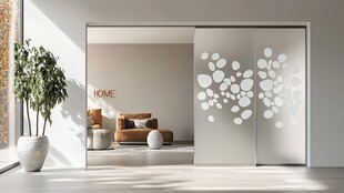 简约玻璃隔断的温馨家居空间