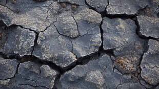 干裂土地纹理特写