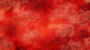 红色祥云纹理背景图案