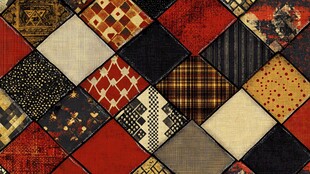 多彩拼接布艺图案纹理