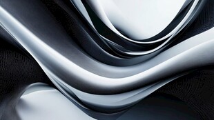 银黑流动质感抽象纹理图案