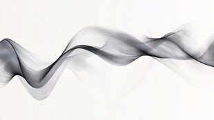 黑白飘带动感抽象背景图