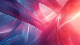 炫彩流动线条抽象背景图