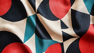 几何图案丝绸面料纹理