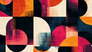 几何多彩抽象图案背景