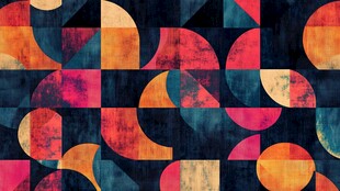 几何多彩抽象图案背景