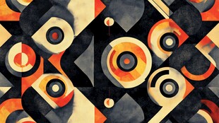 几何抽象艺术图案设计