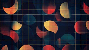 多彩几何图案抽象背景图