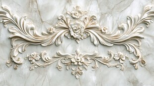 欧式浮雕花纹墙面装饰