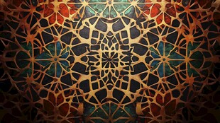 精美阿拉伯风格几何图案