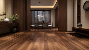 中式风格客厅木地板设计