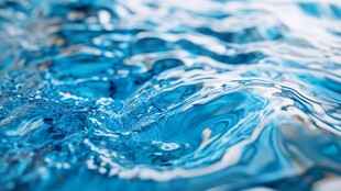 蓝色水波特写