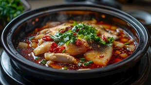 鲜香砂锅鱼 美味诱人