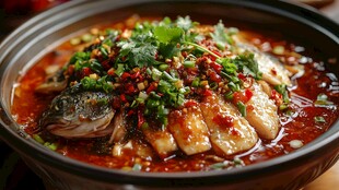 麻辣鲜香的美味水煮鱼