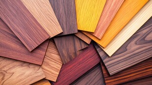 多样木材样本展示