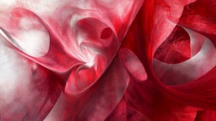 红色梦幻流动纹理图案