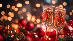 圣诞香槟庆祝时刻