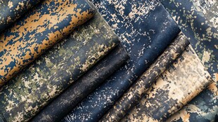 多样迷彩布料展示