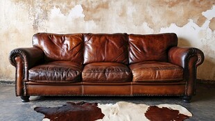 复古真皮沙发 尽显经典格调