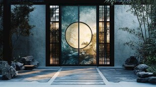 中式禅意庭院的静谧之景