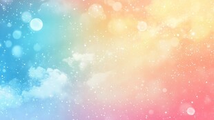 梦幻彩虹天空背景图