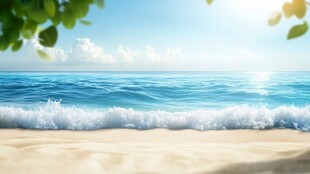 夏日海滩美景