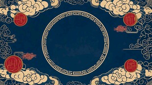 中式古典边框背景图