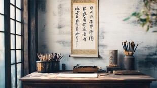 中式书房的文房雅致氛围