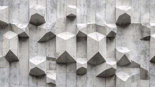 立体几何混凝土墙面纹理