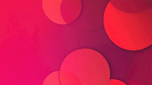 粉色渐变圆形几何背景图