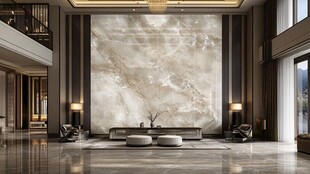 奢华大理石客厅空间设计