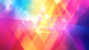 梦幻炫彩几何光效背景图