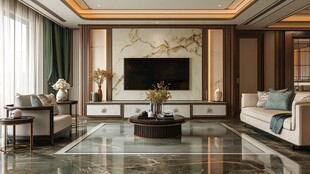 新中式风格客厅优雅景致