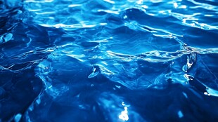 蓝色水波特写