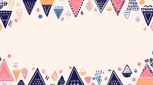 波西米亚风几何图案装饰图