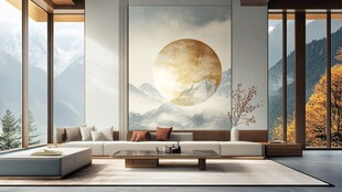 中式山水风客厅优雅景致